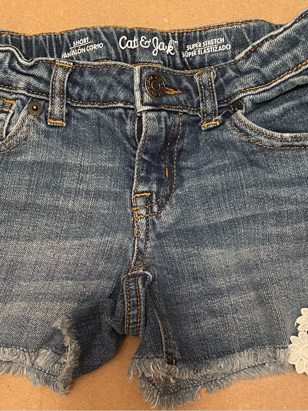 Cat & Jack Blue Denim Short Jeans - Super Stretch